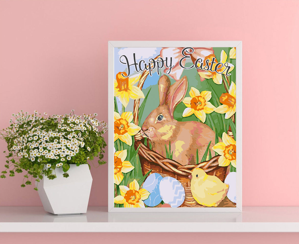 Malen nach Zahlen - Frohe Ostern 4269