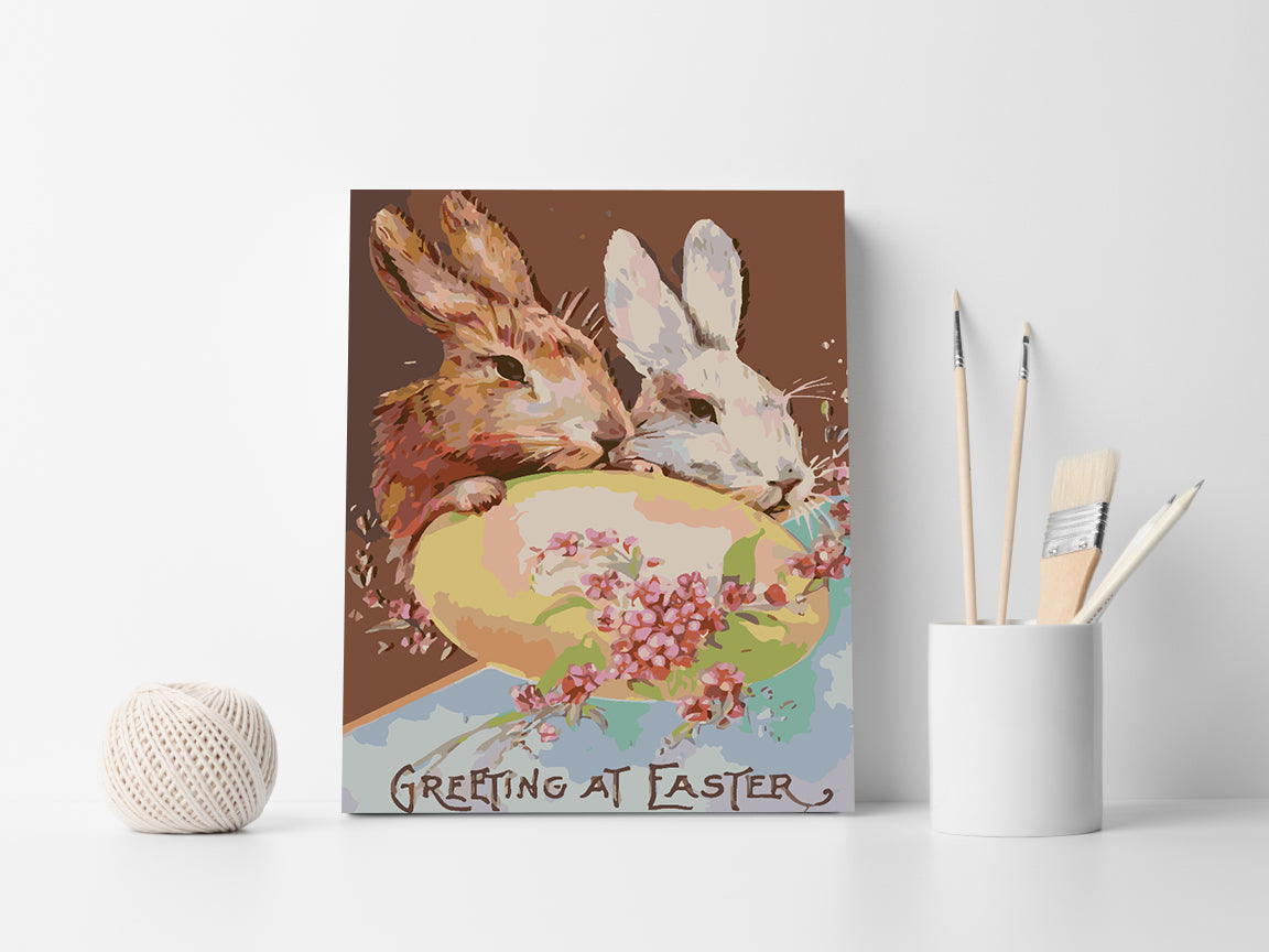 Pictura pe numere - Greeting at Easter 4271