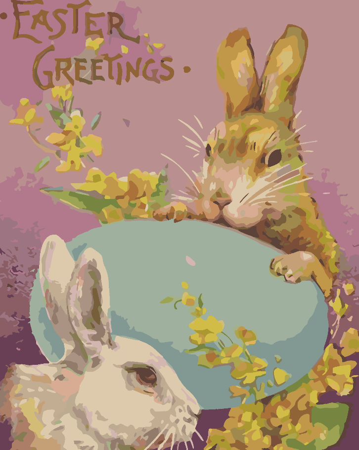 Pictura pe numere - Easter Greetings 4274