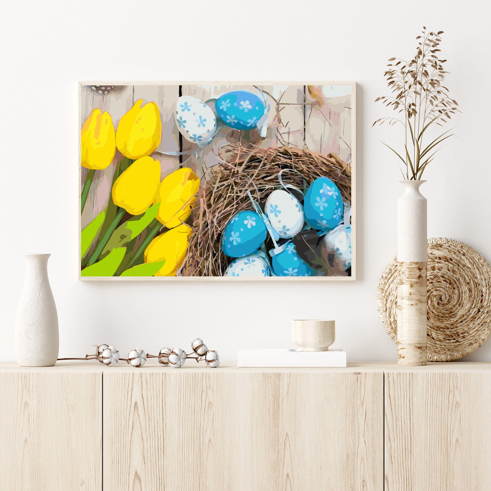 Malen nach Zahlen - Ostereier mit Blumen 4291