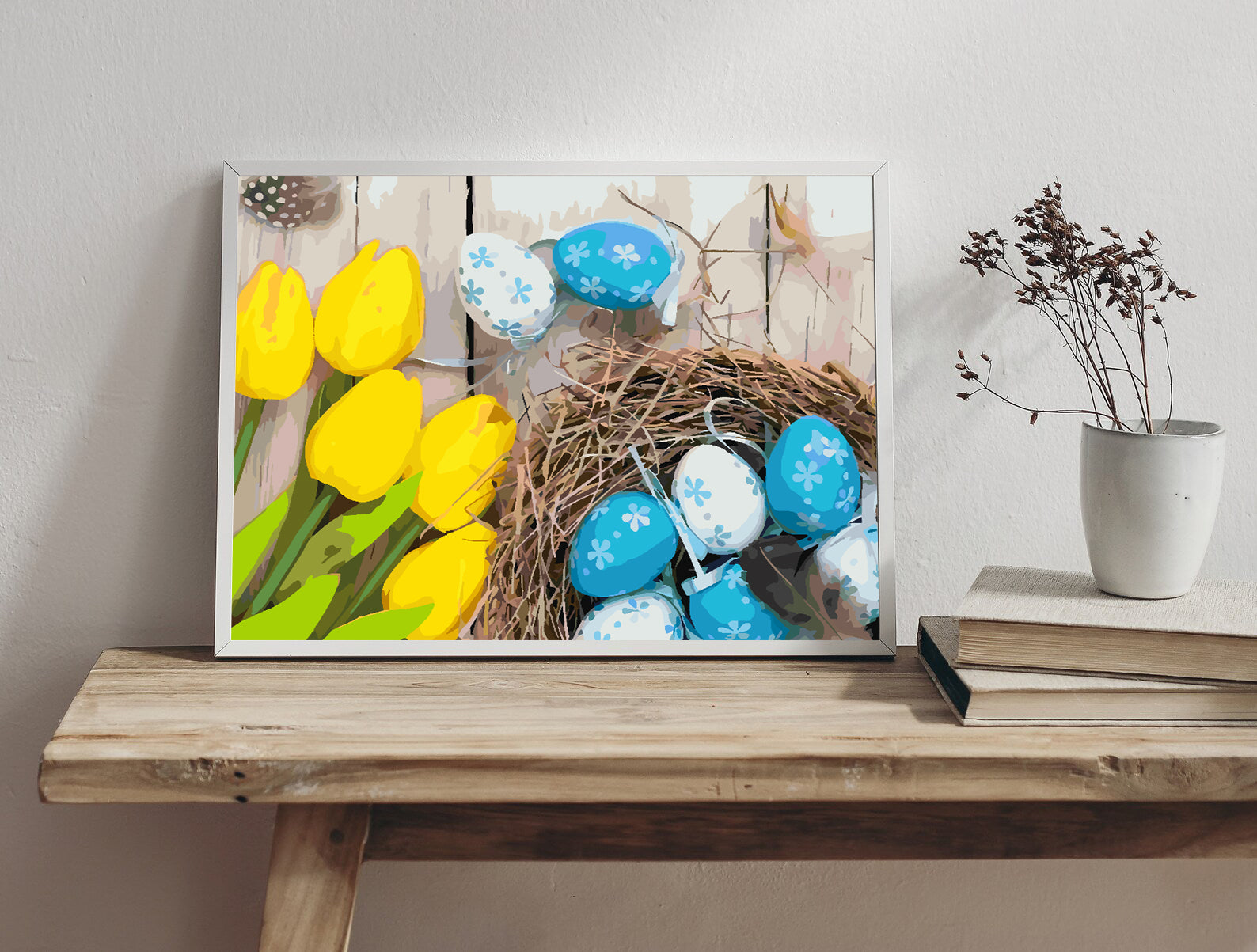 Malen nach Zahlen - Ostereier mit Blumen 4291