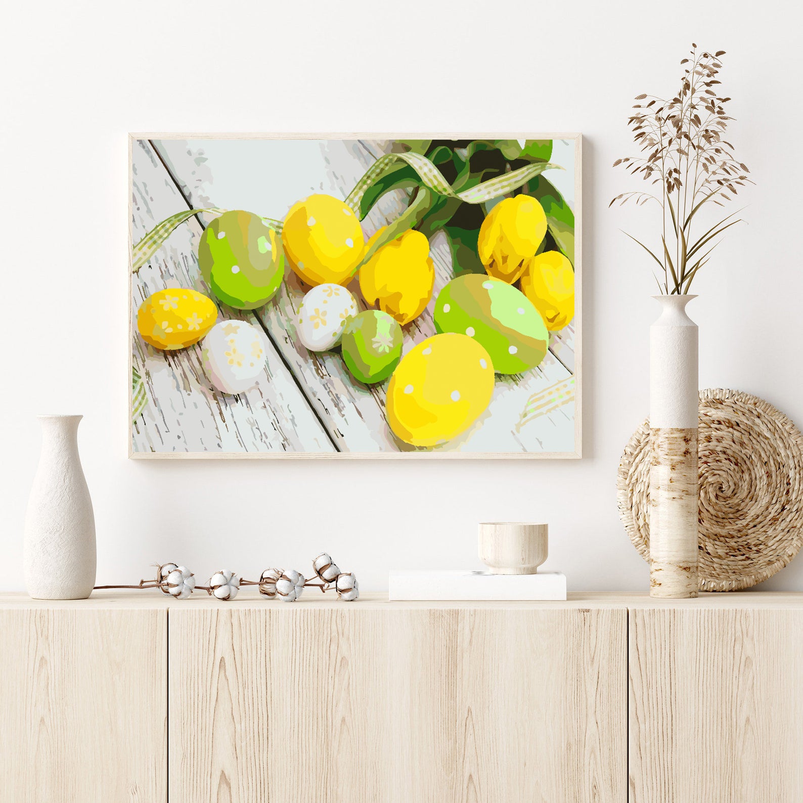 Malen nach Zahlen - Ostereier mit Blumen 4292