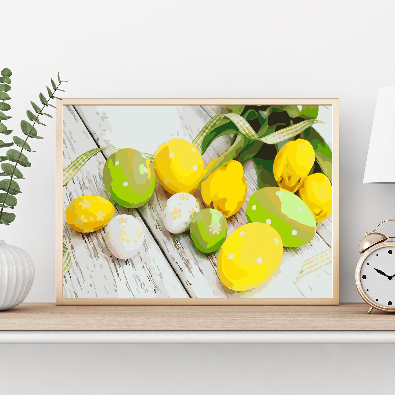 Malen nach Zahlen - Ostereier mit Blumen 4292