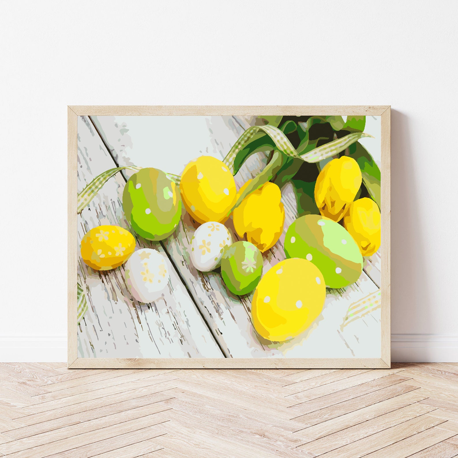 Malen nach Zahlen - Ostereier mit Blumen 4292