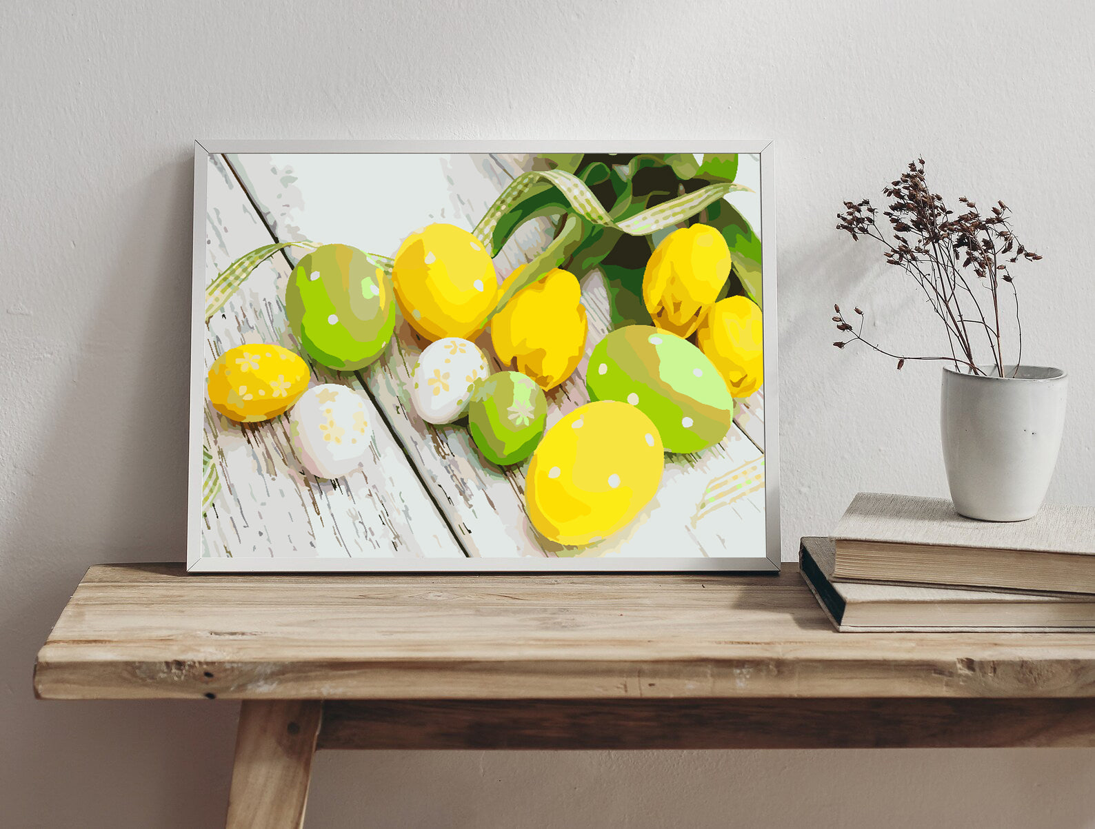 Malen nach Zahlen - Ostereier mit Blumen 4292