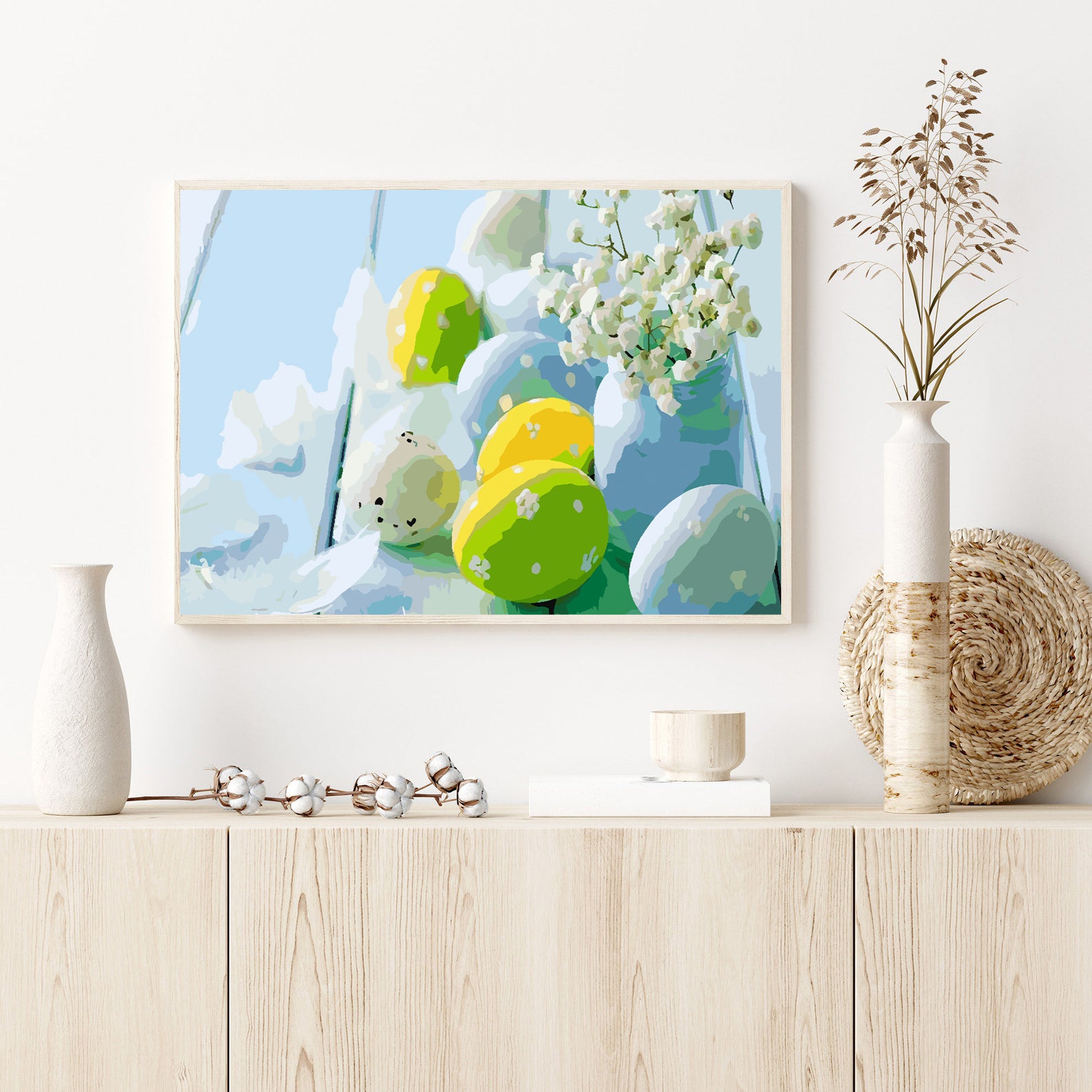 Malen nach Zahlen - Ostereier mit Blumen 4294