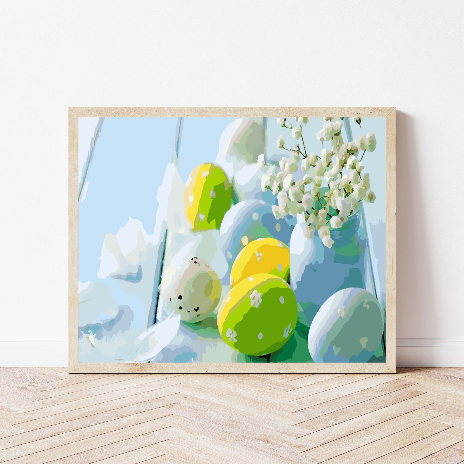 Malen nach Zahlen - Ostereier mit Blumen 4294