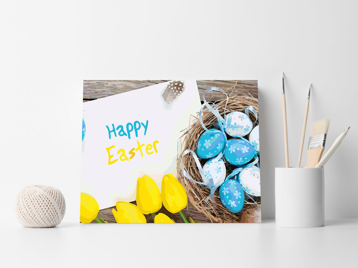 Malen nach Zahlen - Frohe Ostern 4295