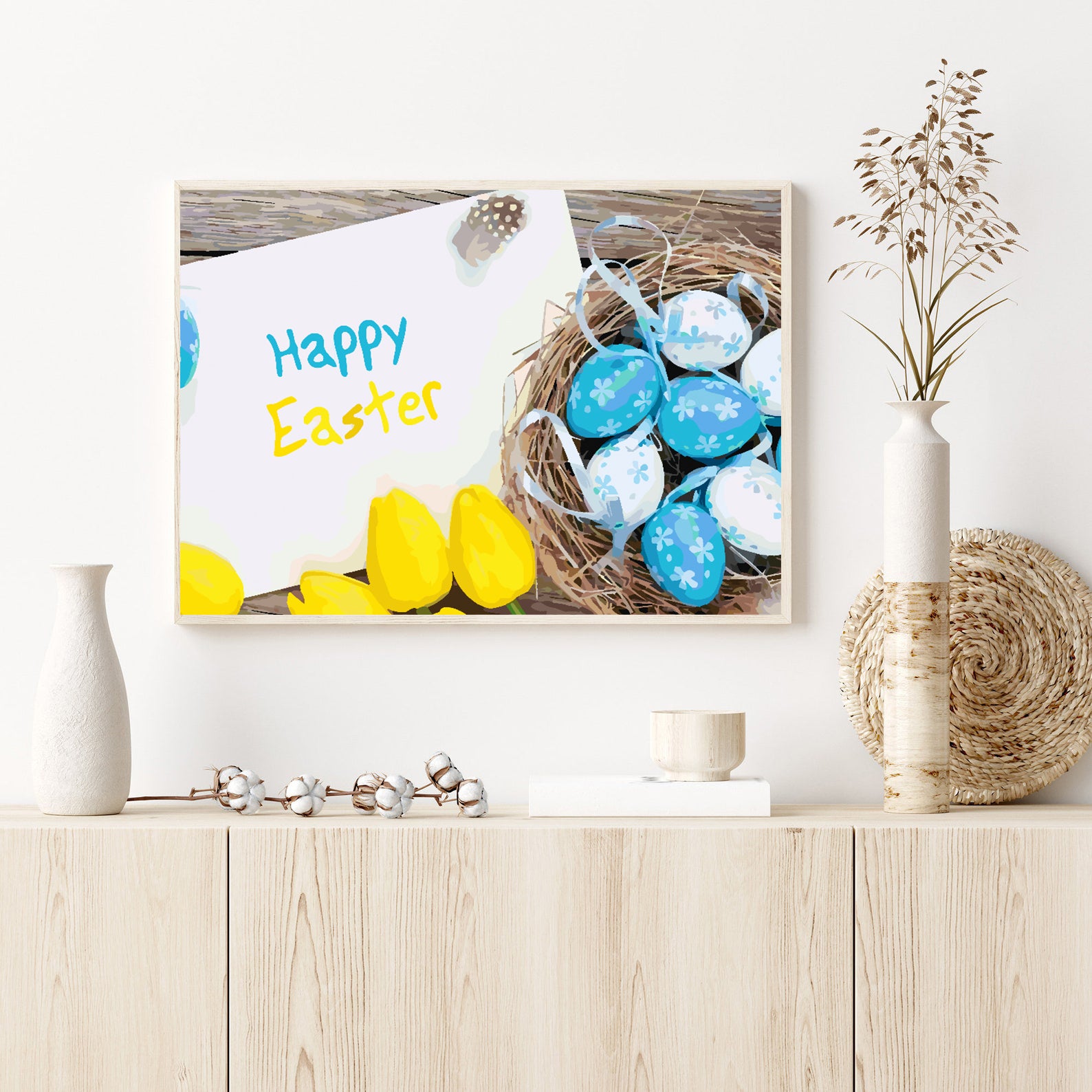 Malen nach Zahlen - Frohe Ostern 4295