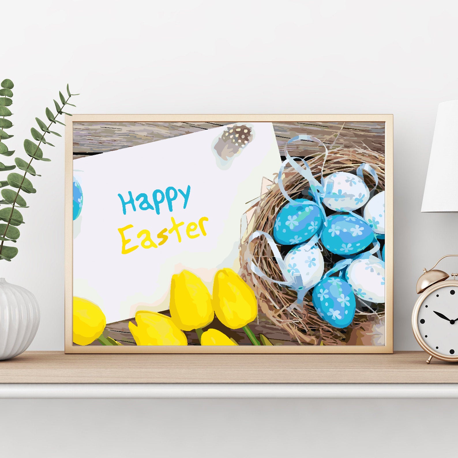 Malen nach Zahlen - Frohe Ostern 4295