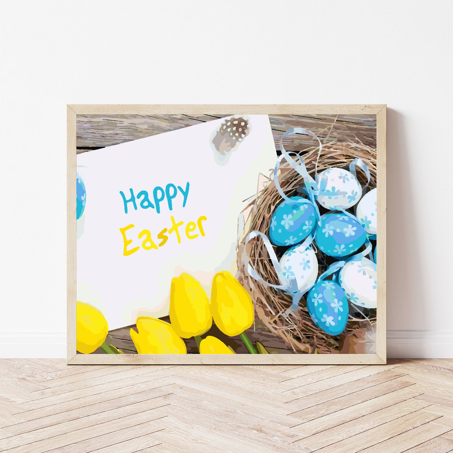 Malen nach Zahlen - Frohe Ostern 4295