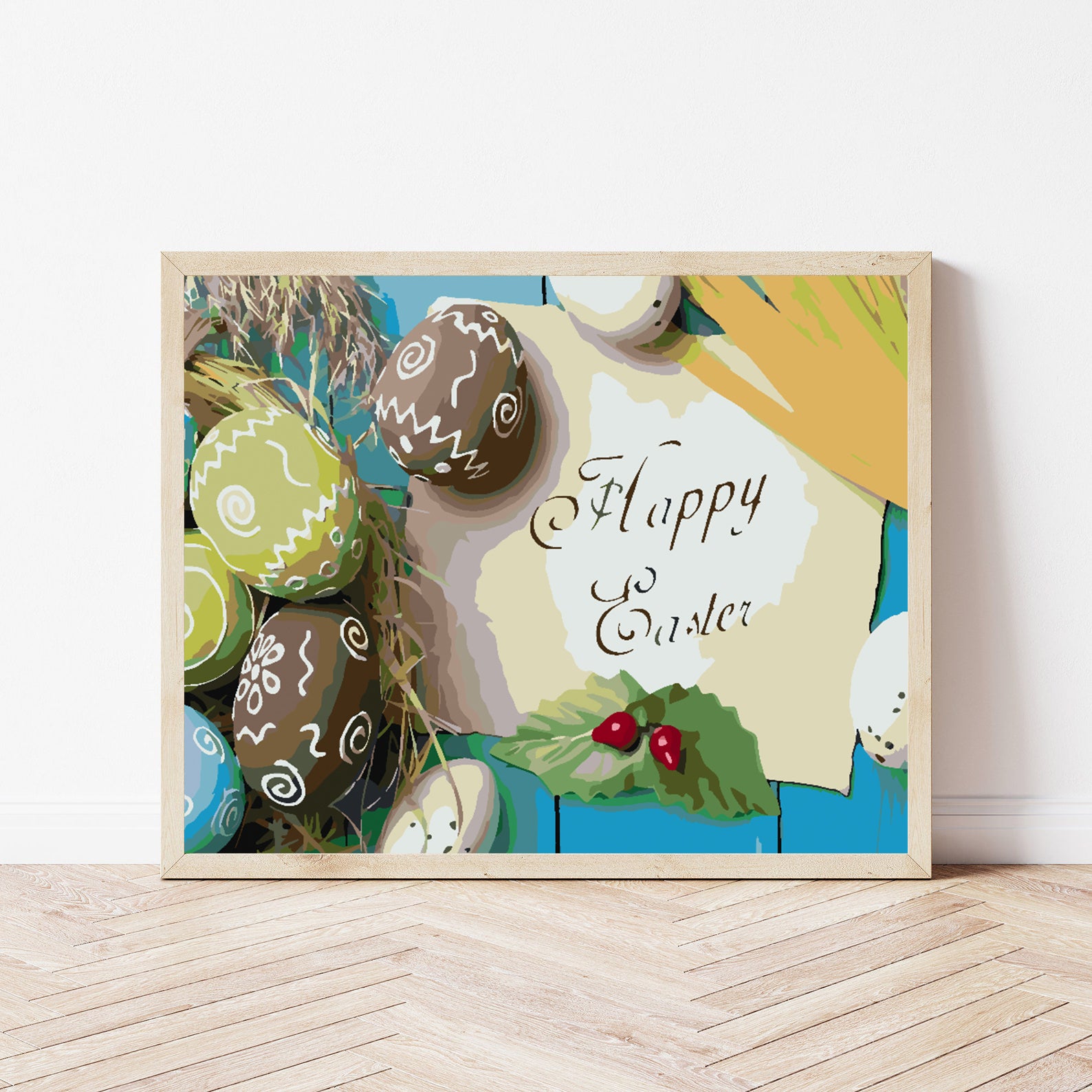 Malen nach Zahlen - Frohe Ostern 4297