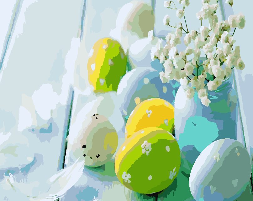 Malen nach Zahlen - Ostereier 4302
