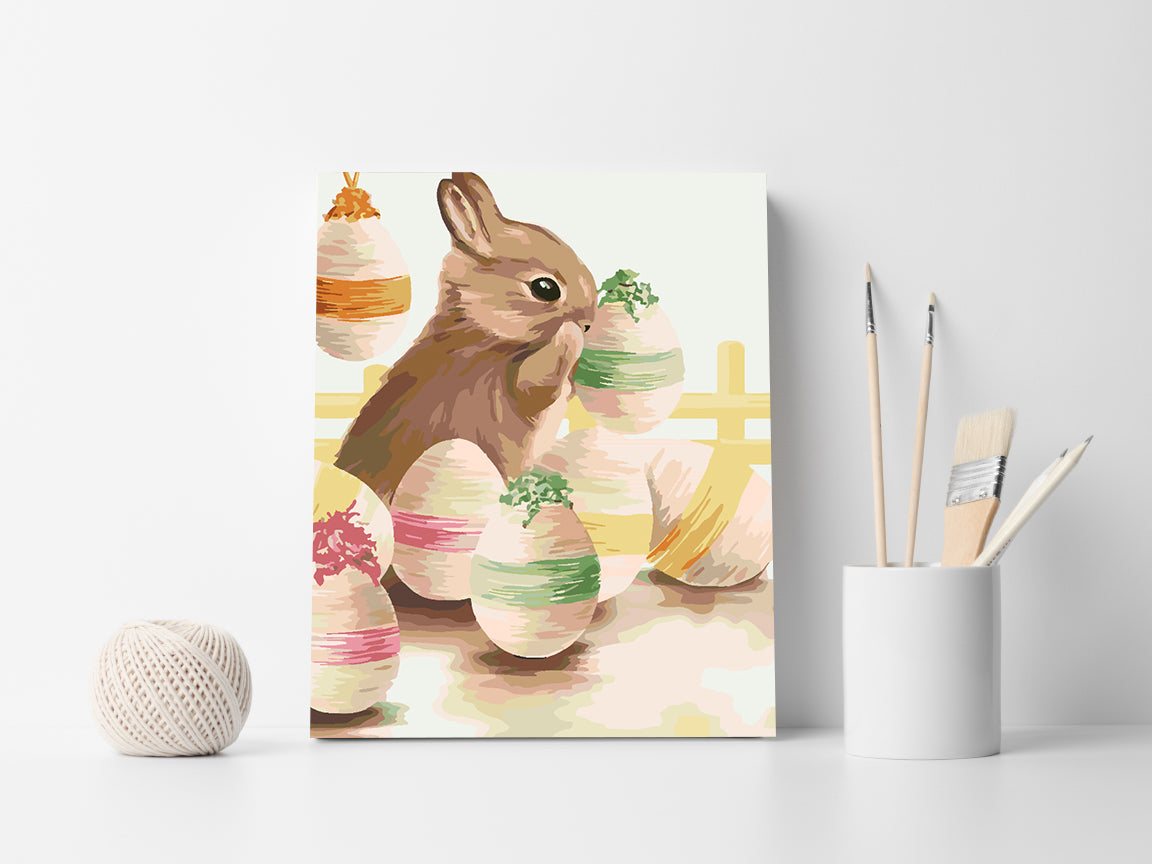 Malen nach Zahlen - Hase und Ostereier 4303