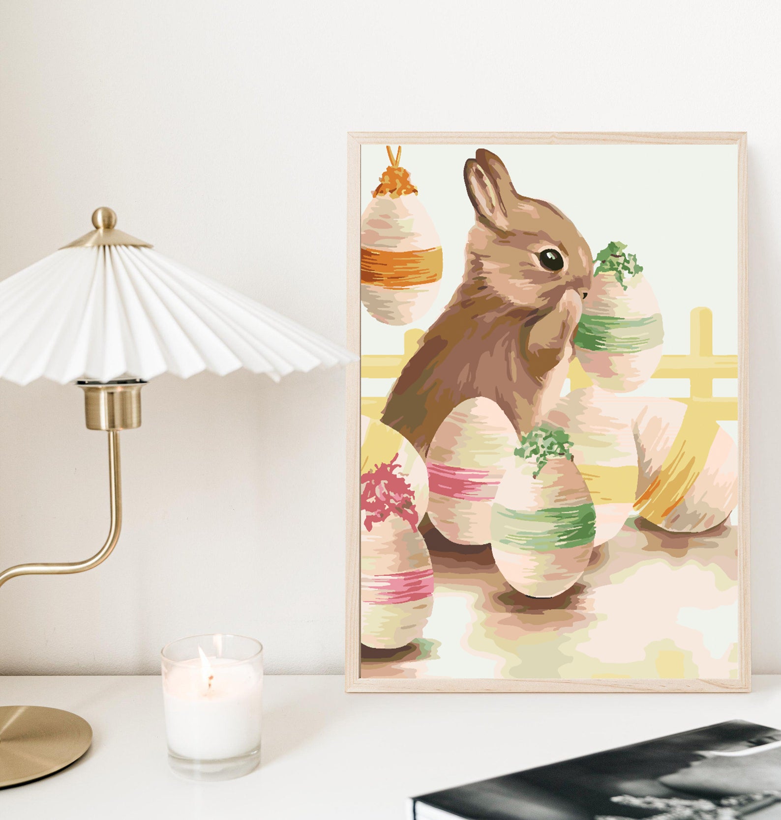 Malen nach Zahlen - Hase und Ostereier 4303