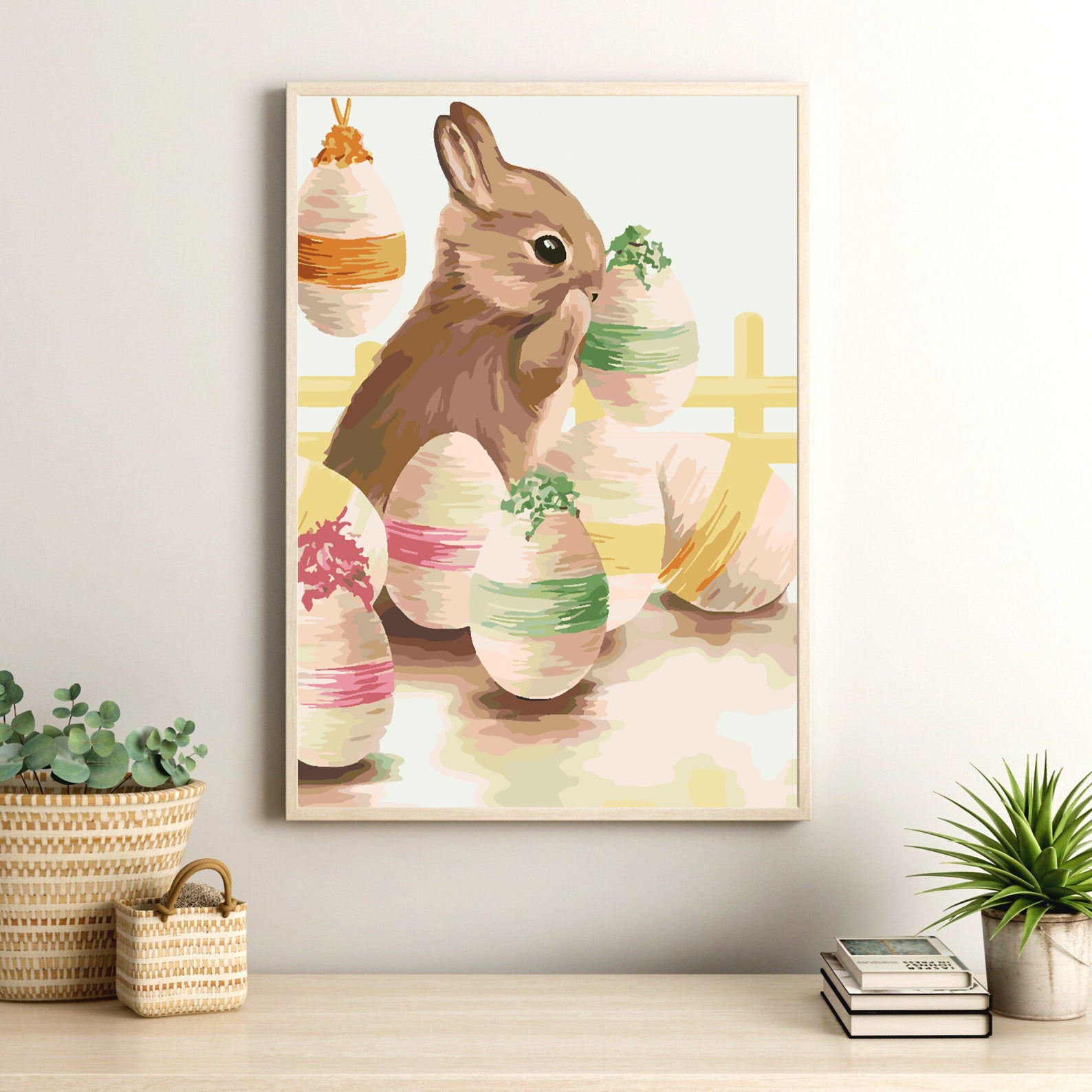 Malen nach Zahlen - Hase und Ostereier 4303