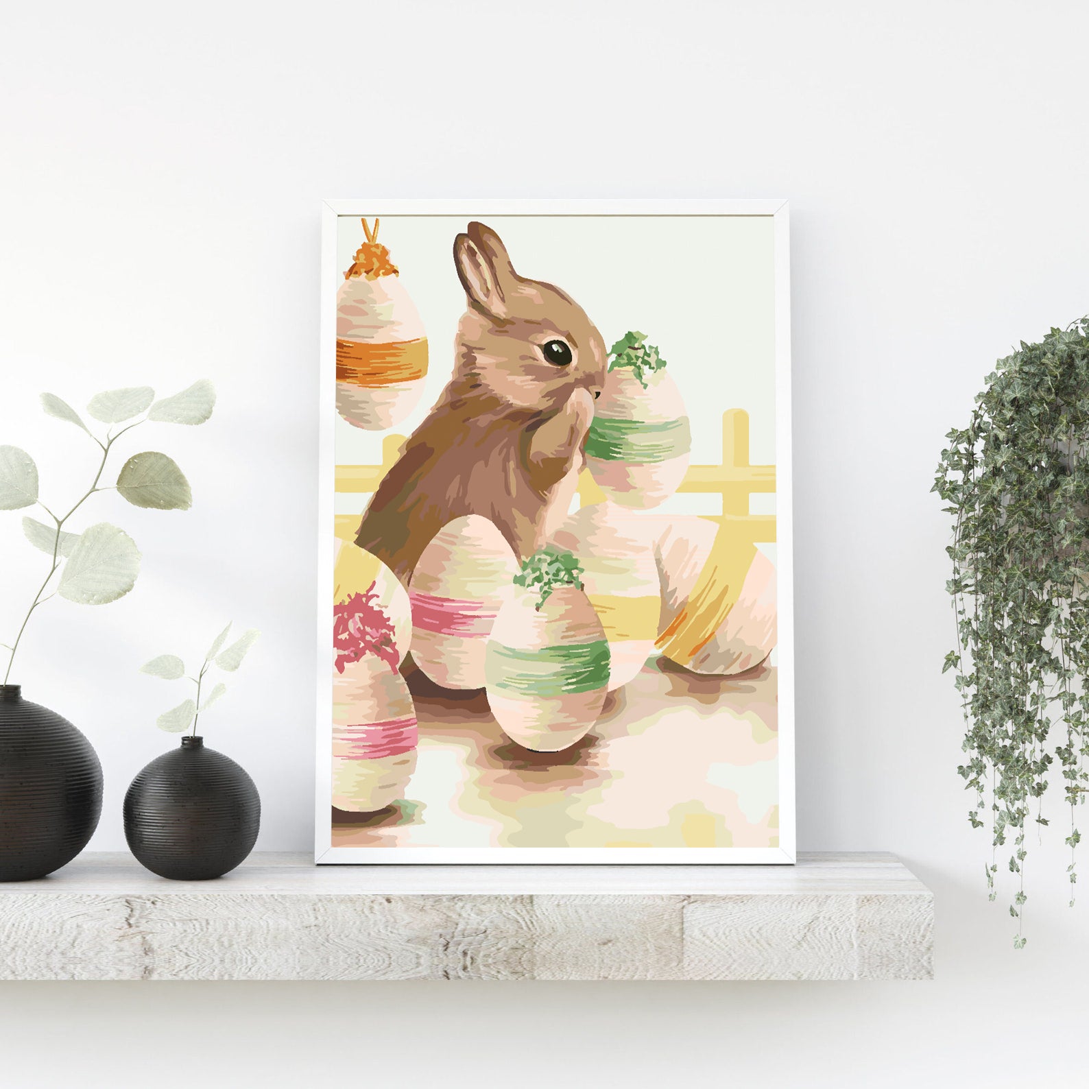 Malen nach Zahlen - Hase und Ostereier 4303