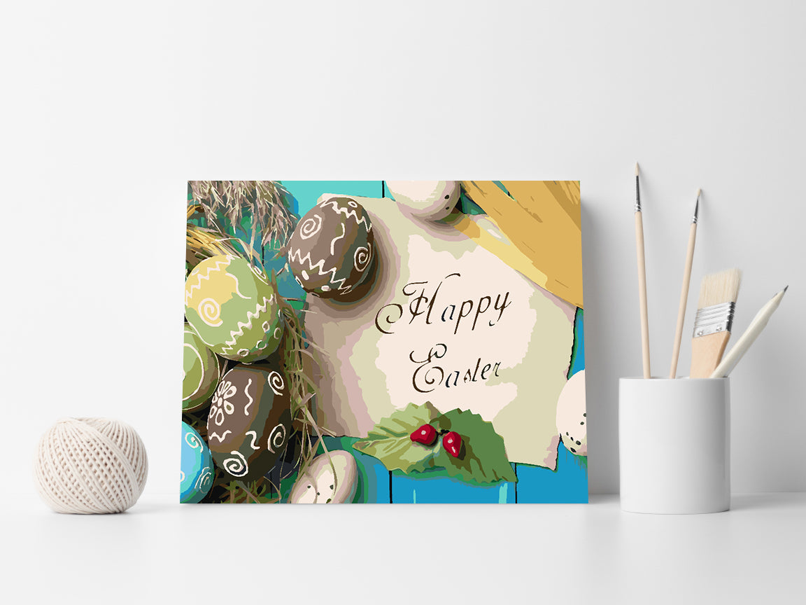 Malen nach Zahlen - Frohe Ostern 4306