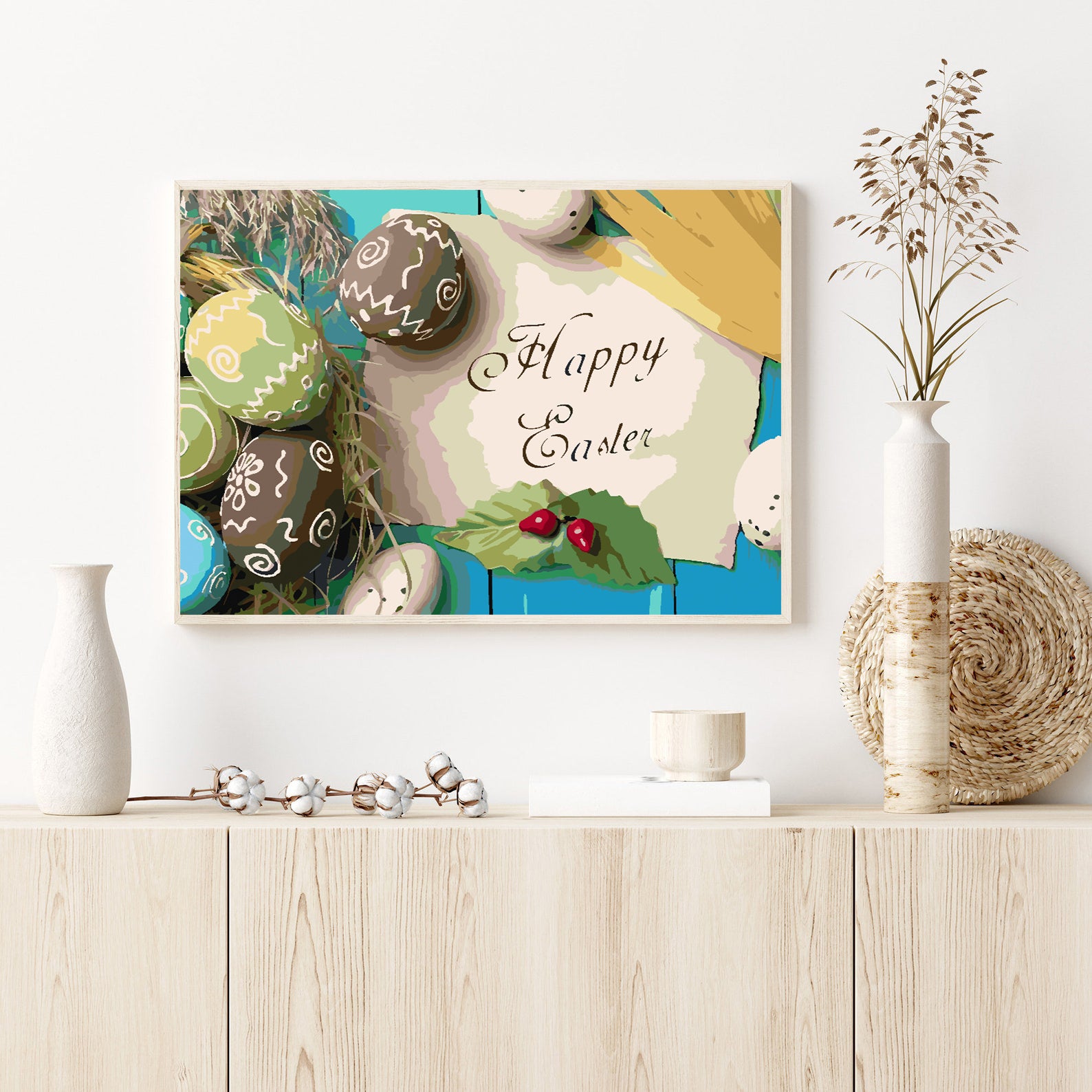 Malen nach Zahlen - Frohe Ostern 4306