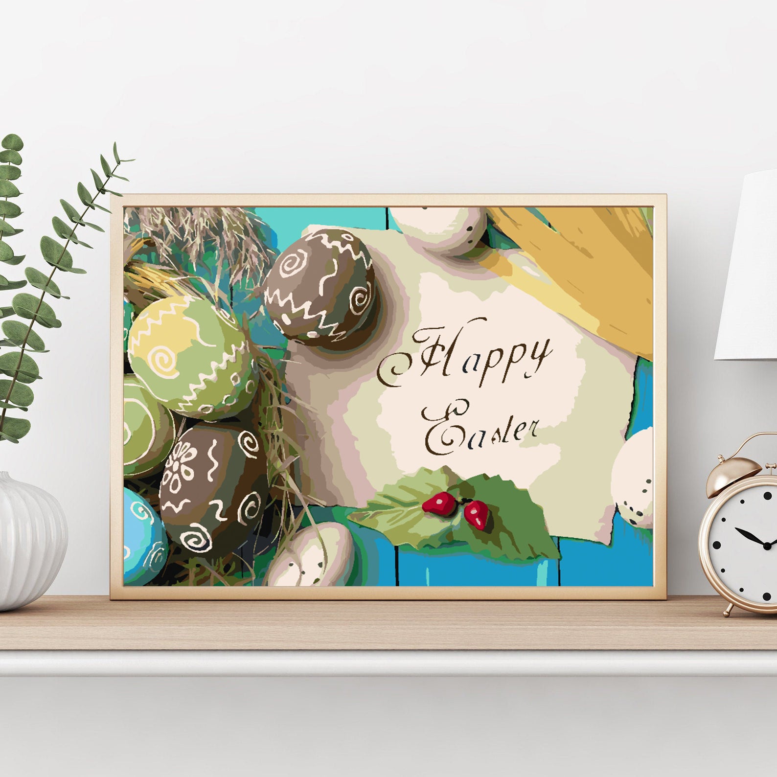 Malen nach Zahlen - Frohe Ostern 4306