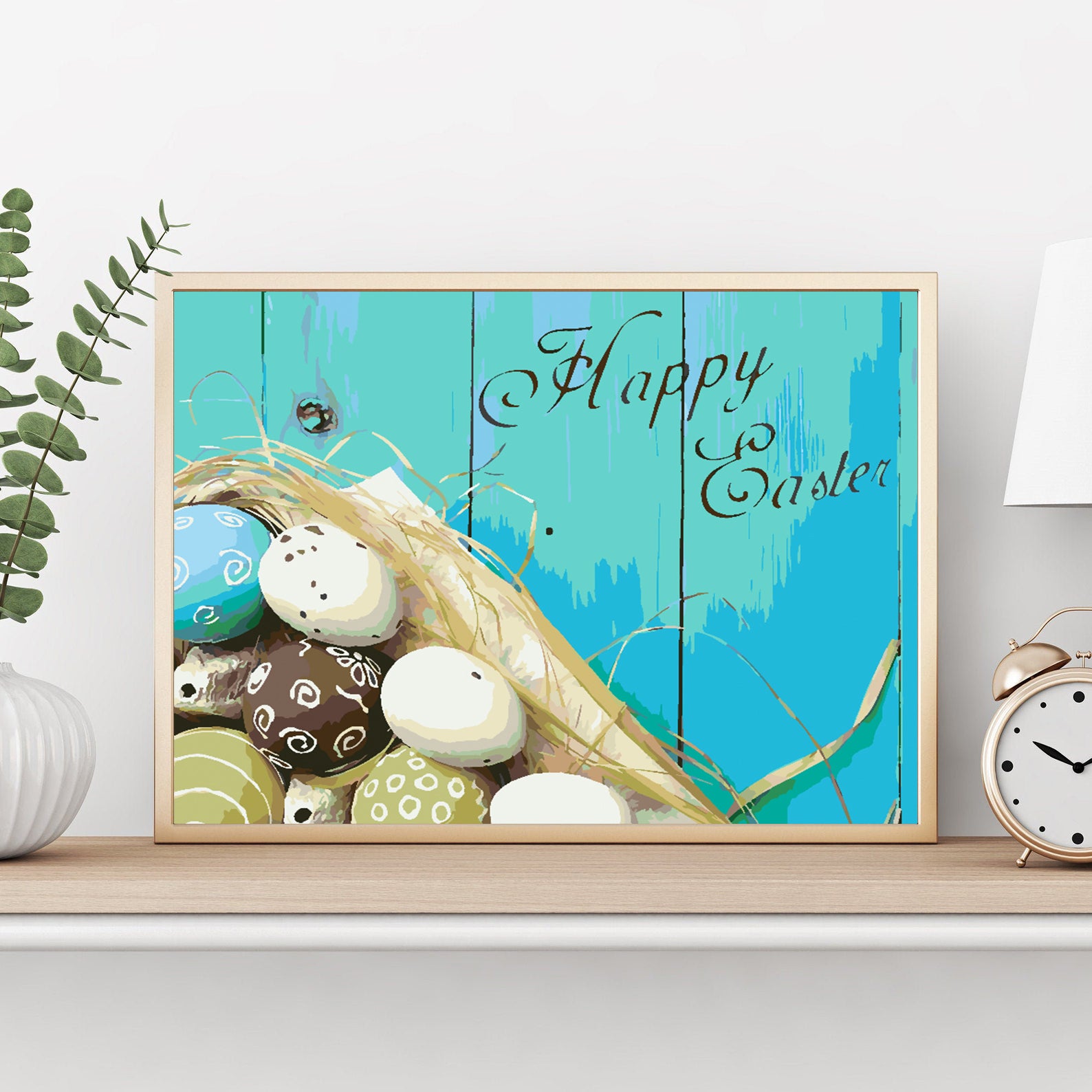 Malen nach Zahlen - Frohe Ostern 4308