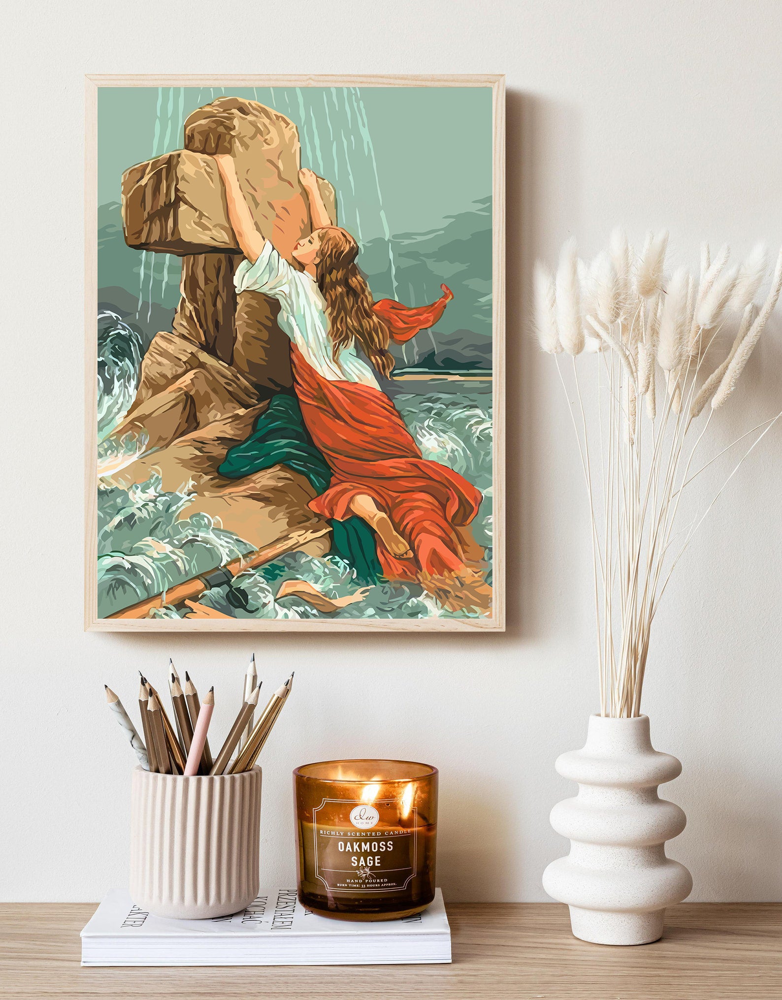 Malen nach Zahlen - Frau am Kreuz 4315