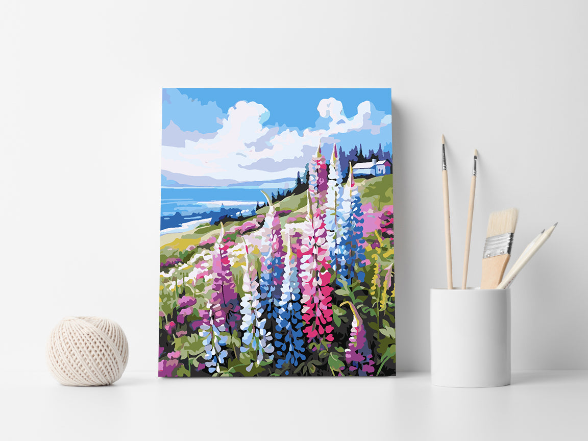 Malen nach Zahlen - Blumenlandschaft 4319