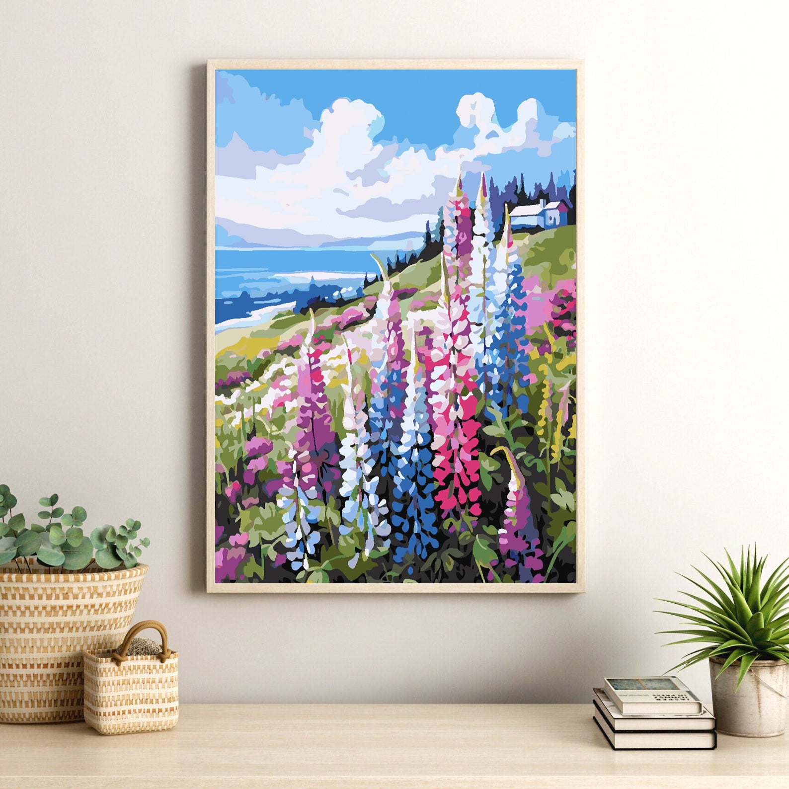 Malen nach Zahlen - Blumenlandschaft 4319