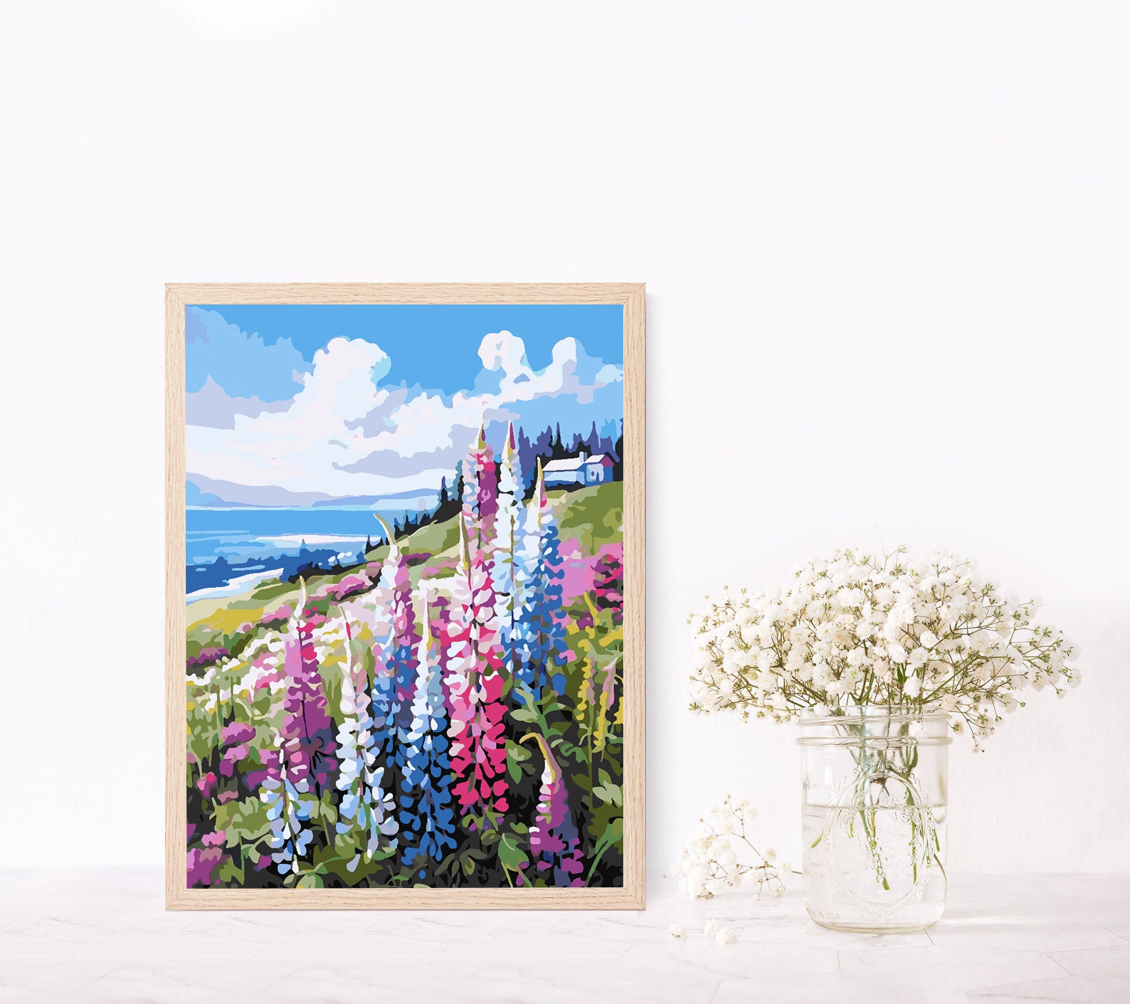 Malen nach Zahlen - Blumenlandschaft 4319