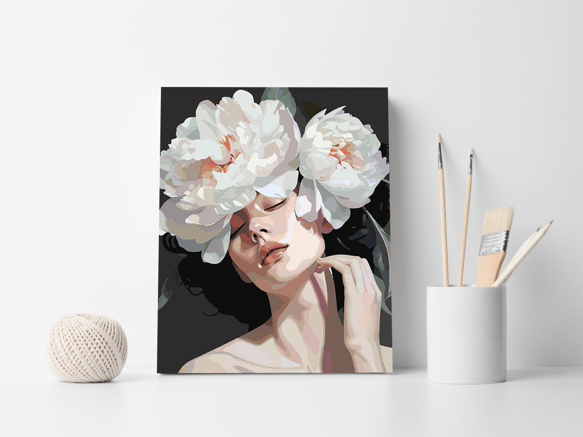 Malen nach Zahlen - Blumenkopf 4323