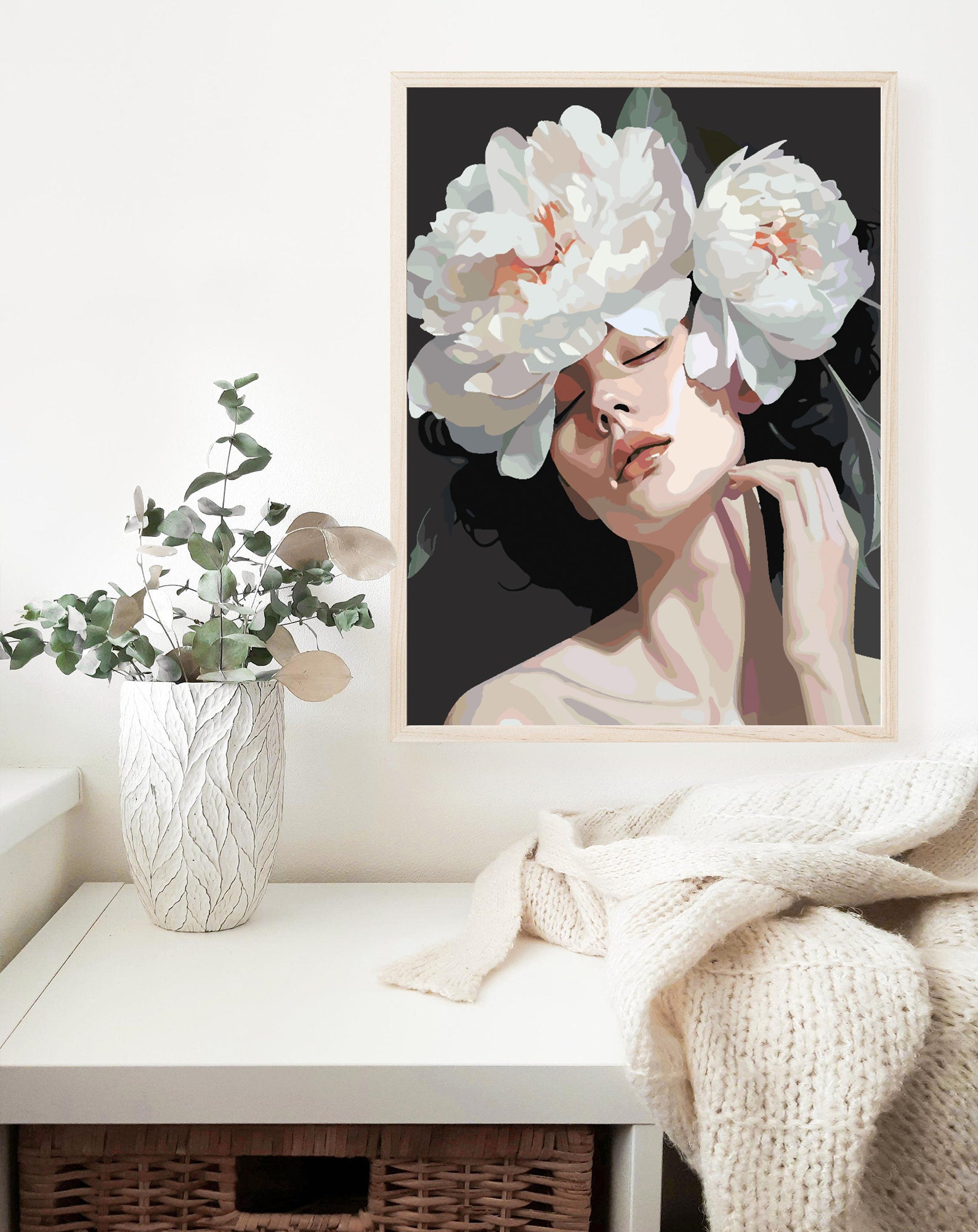 Malen nach Zahlen - Blumenkopf 4323