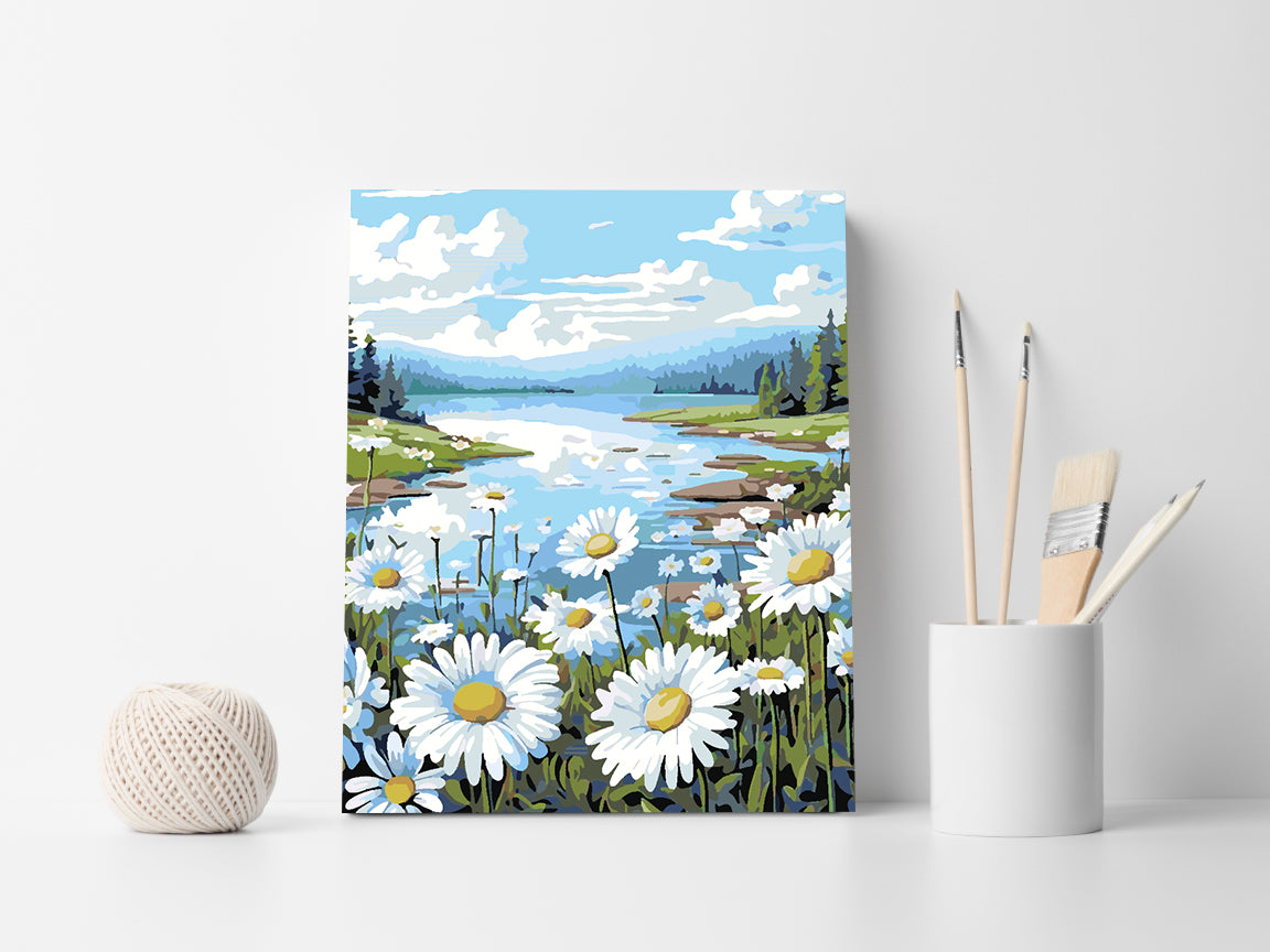 Malen nach Zahlen - Feld mit Blumen 4326