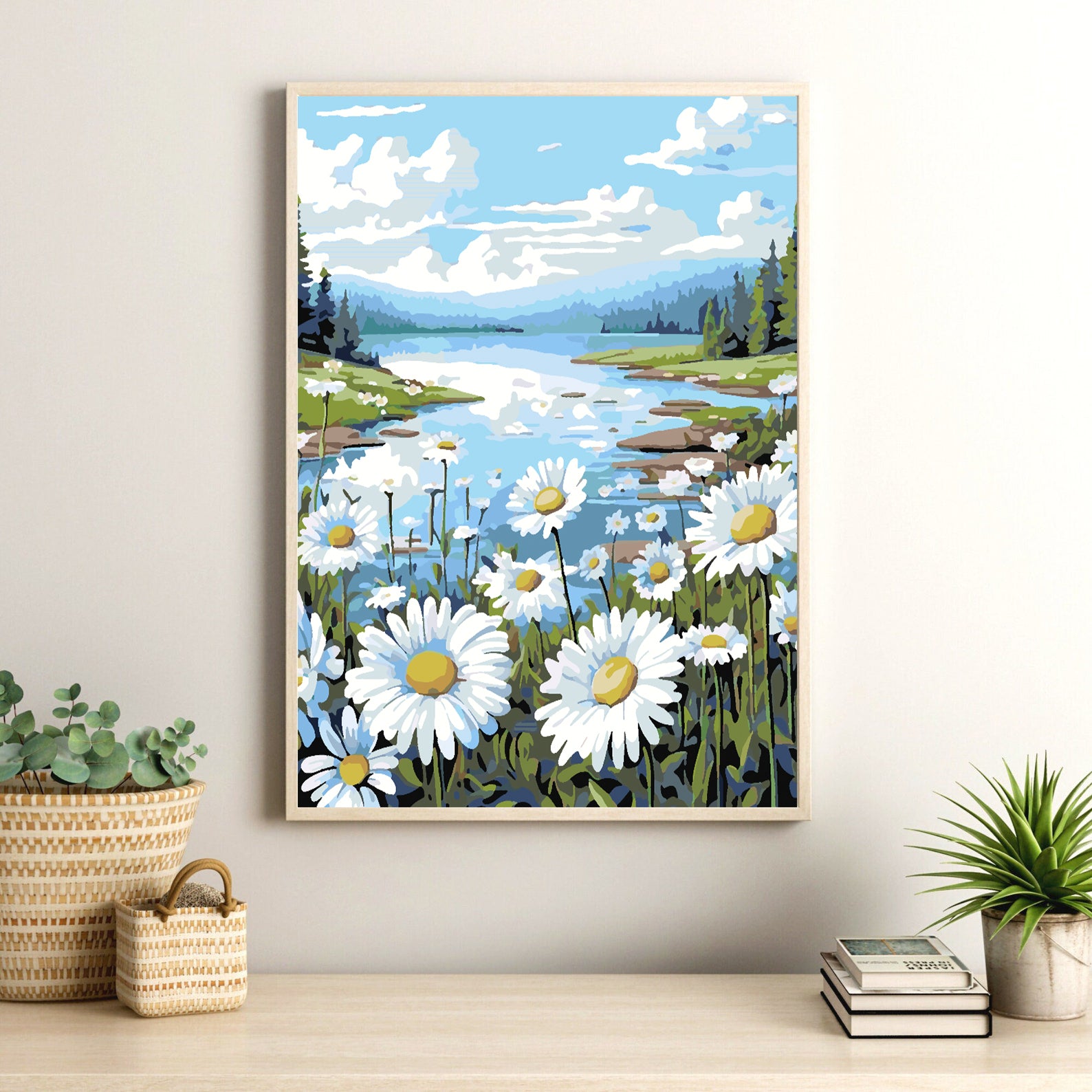 Malen nach Zahlen - Feld mit Blumen 4326