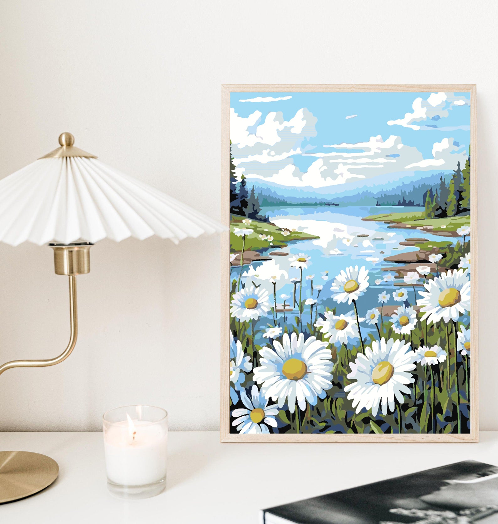 Malen nach Zahlen - Feld mit Blumen 4326