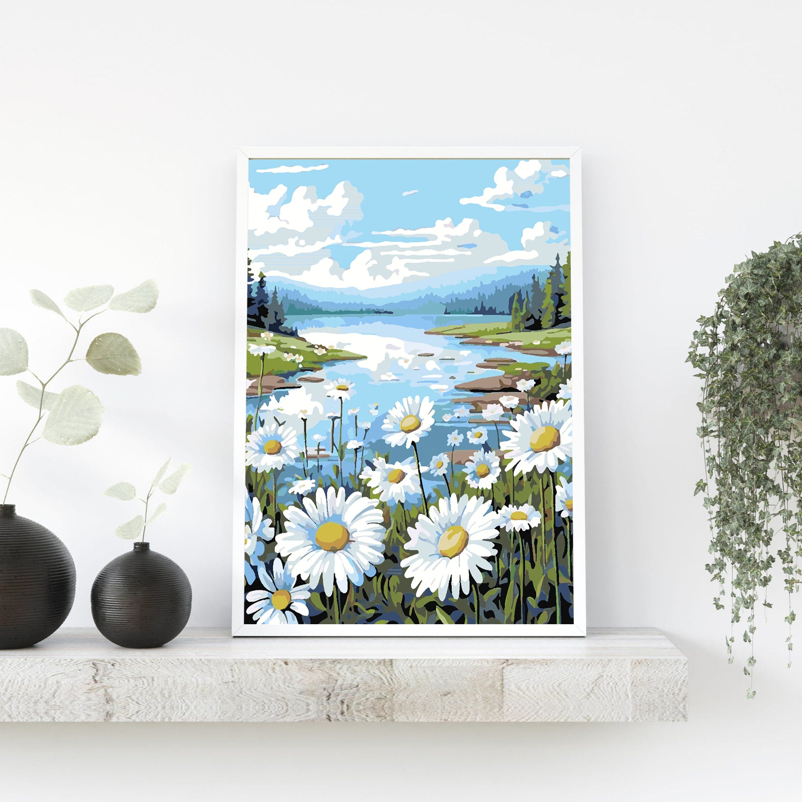 Malen nach Zahlen - Feld mit Blumen 4326