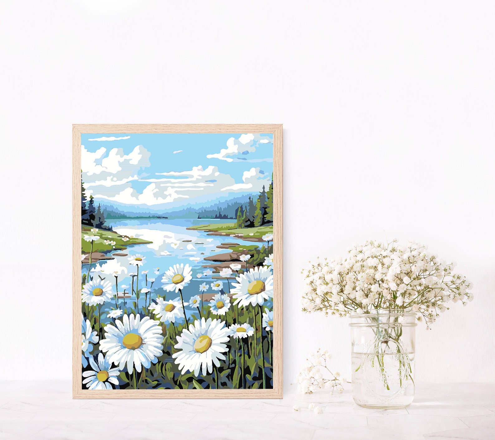 Malen nach Zahlen - Feld mit Blumen 4326