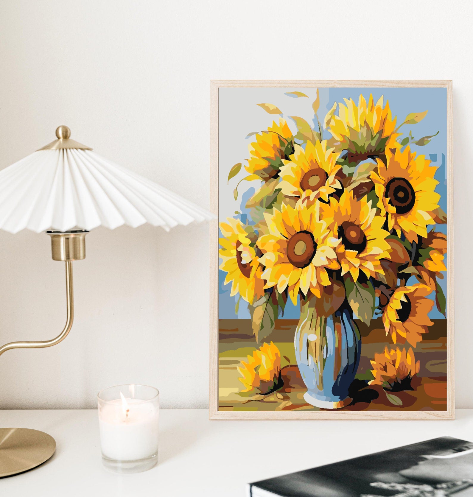 Malen nach Zahlen - Sonnenblume in Vase 4328