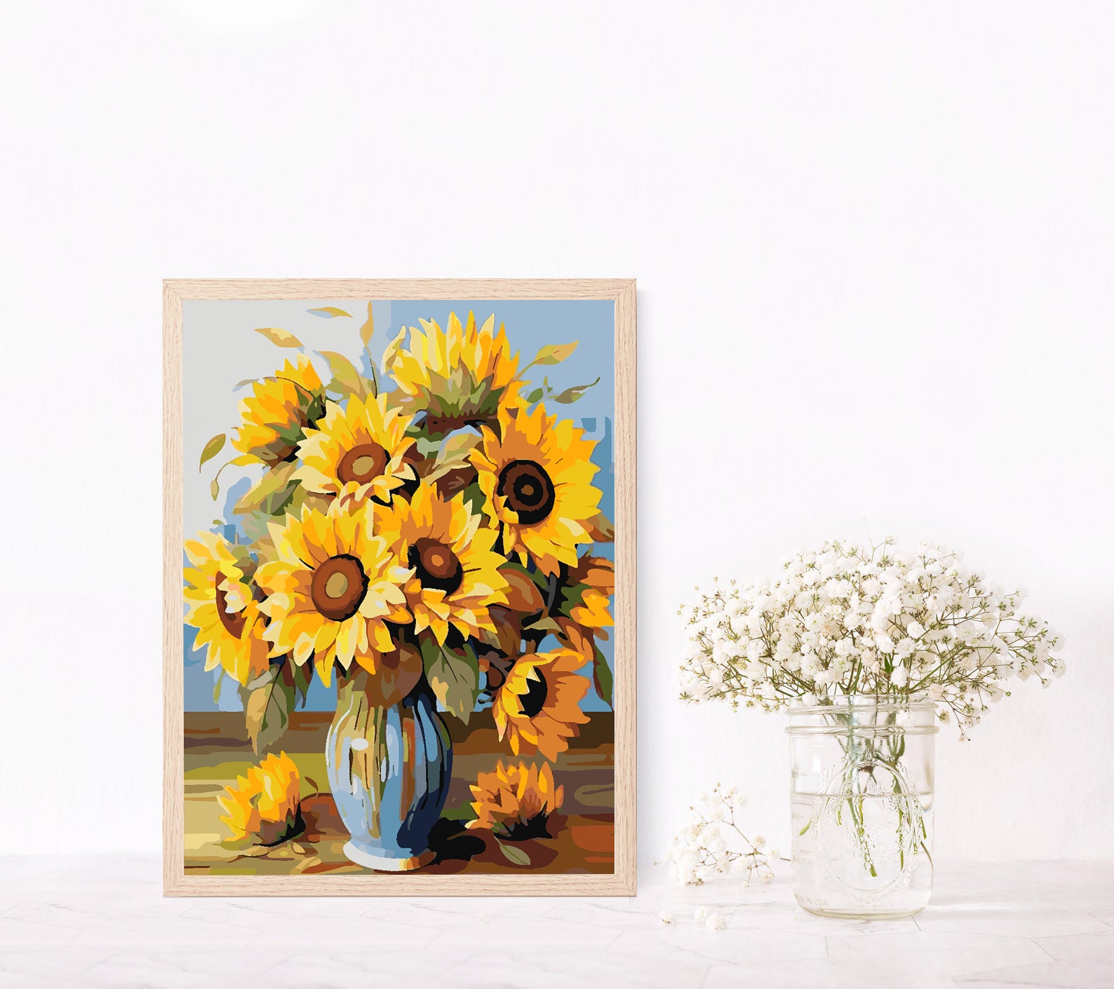 Malen nach Zahlen - Sonnenblume in Vase 4328