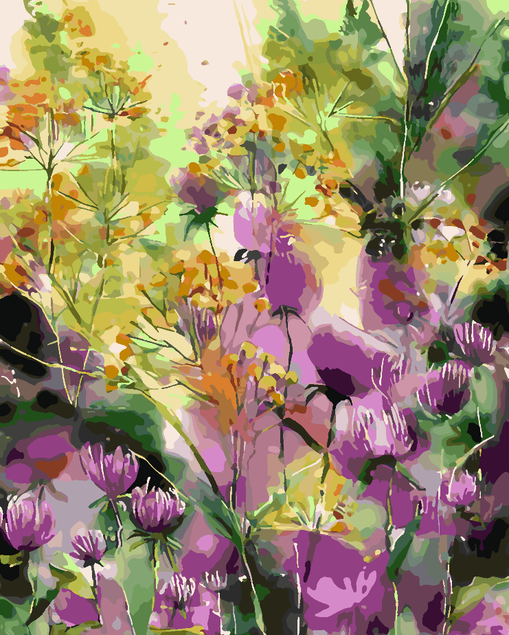 Malen nach Zahlen - Blumen 4330