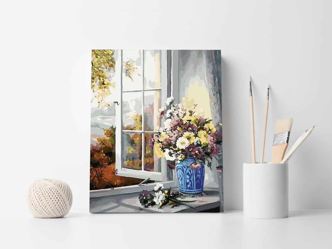 Peinture par numéros - Fleurs dans un vase 4334