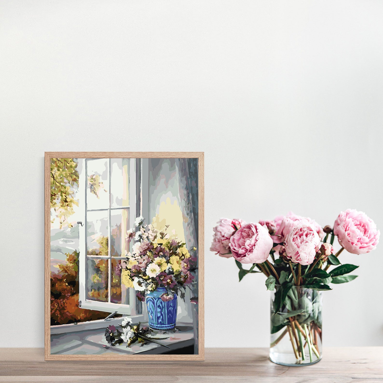Peinture par numéros - Fleurs dans un vase 4334