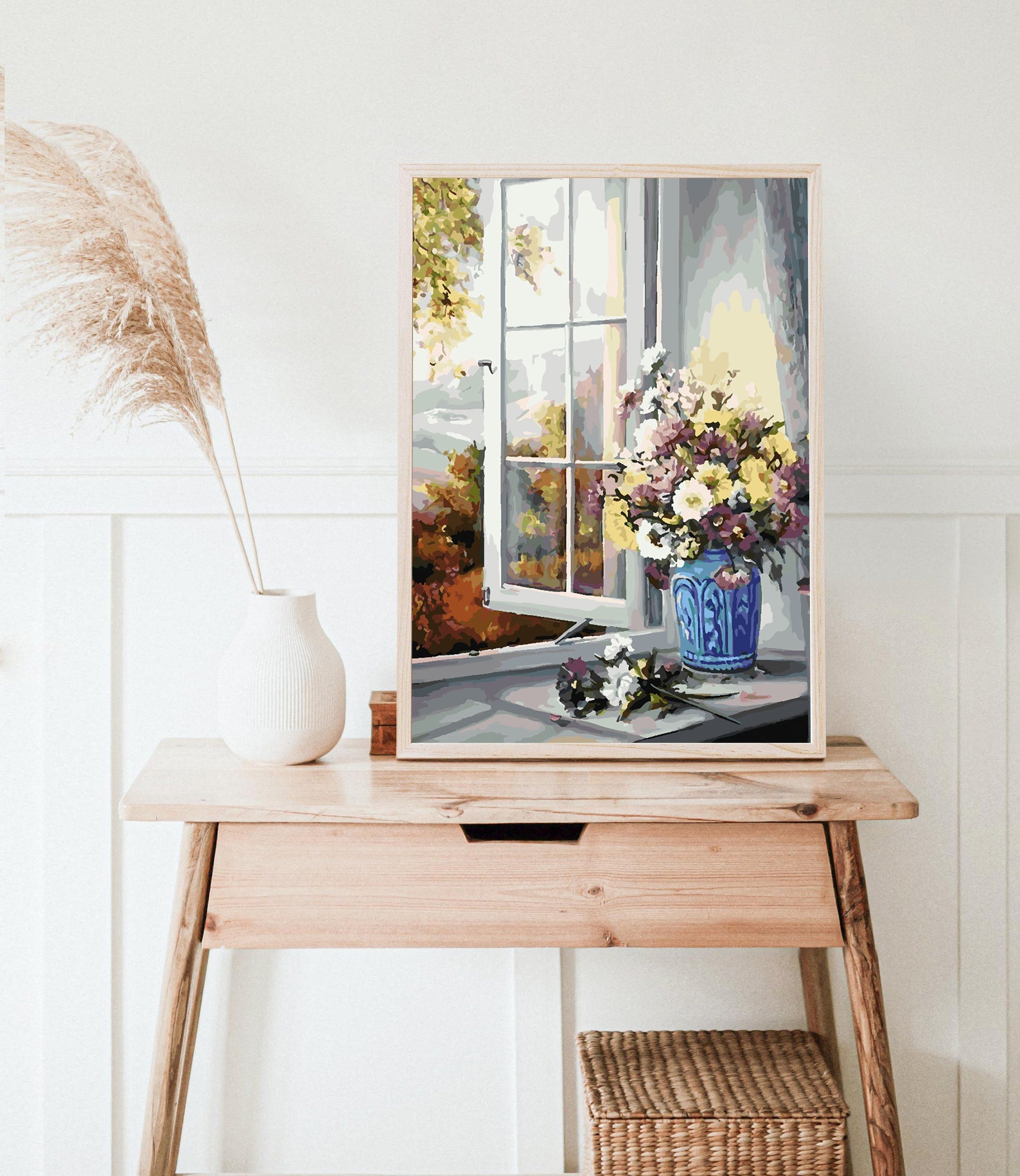 Peinture par numéros - Fleurs dans un vase 4334