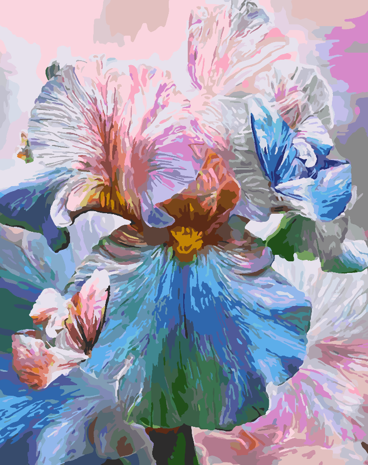 Pictura pe numere - Flori și Fluturași 4335