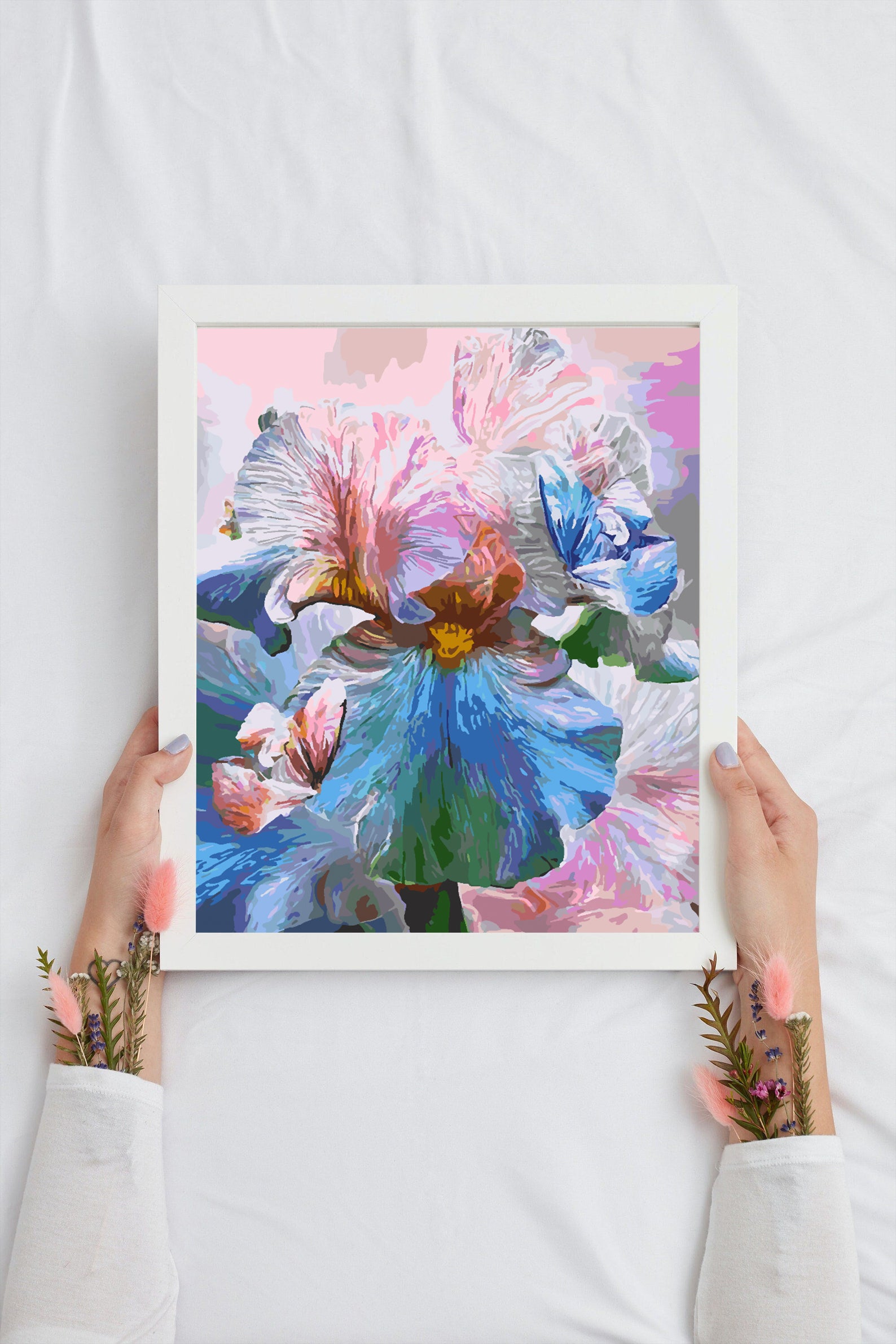 Malen nach Zahlen - Blumen und Schmetterlinge 4335