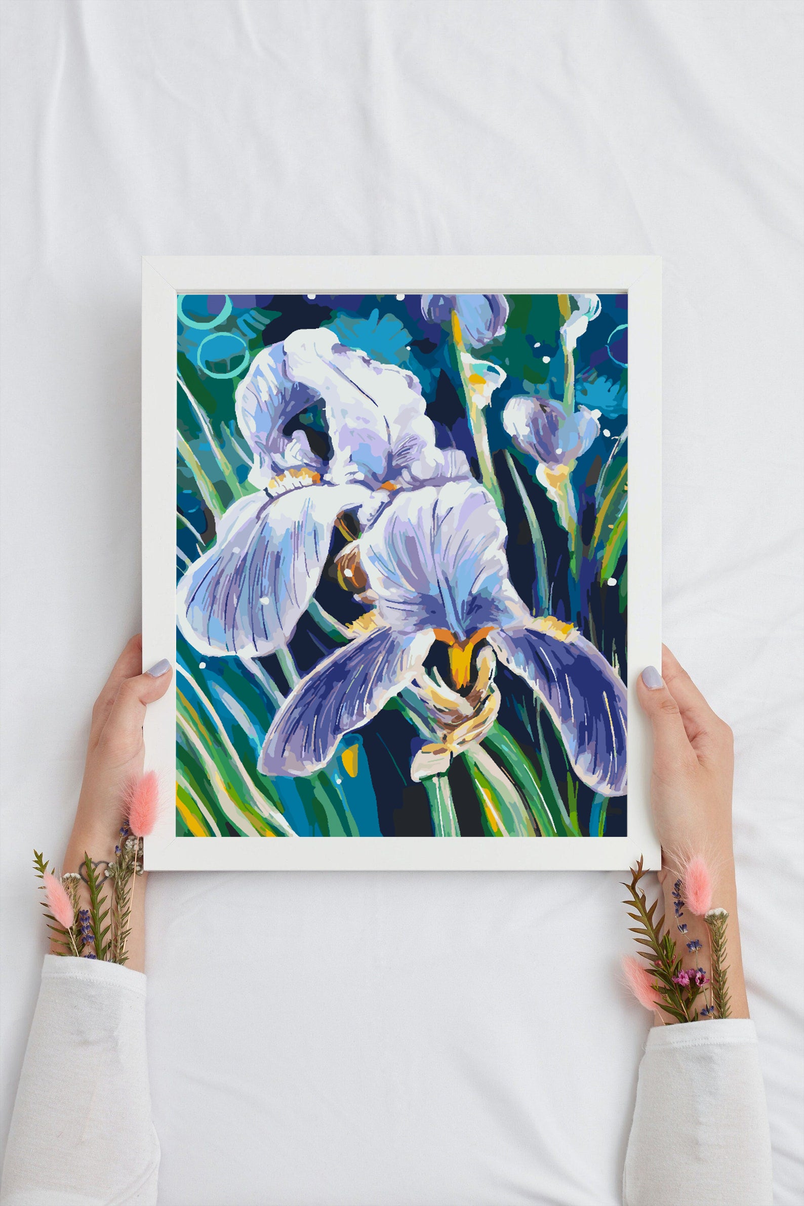 Malen nach Zahlen - Lila Blumen 4344