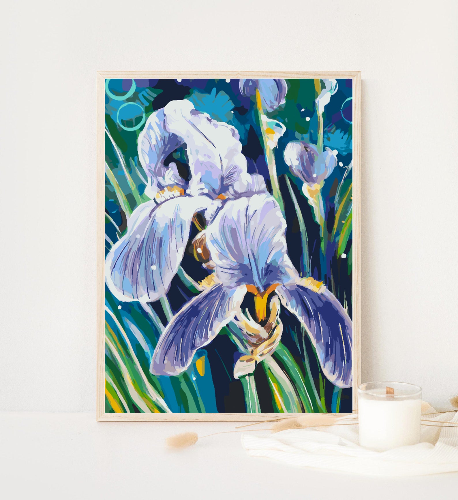 Malen nach Zahlen - Lila Blumen 4344