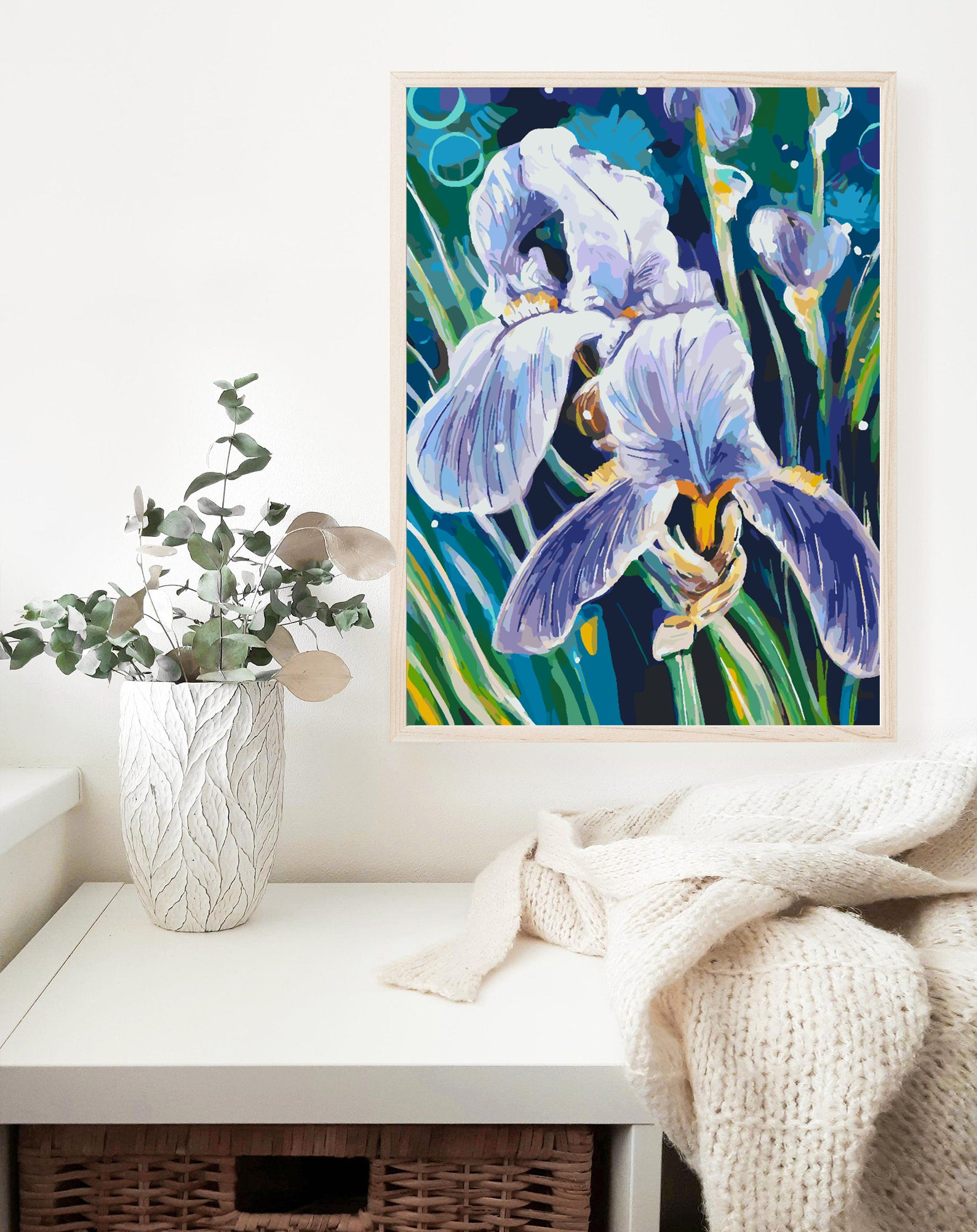 Malen nach Zahlen - Lila Blumen 4344