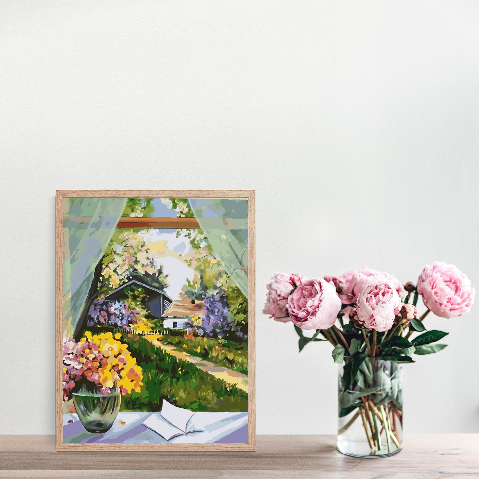 Malen nach Zahlen - Gelbe Blumen in Vase 4347