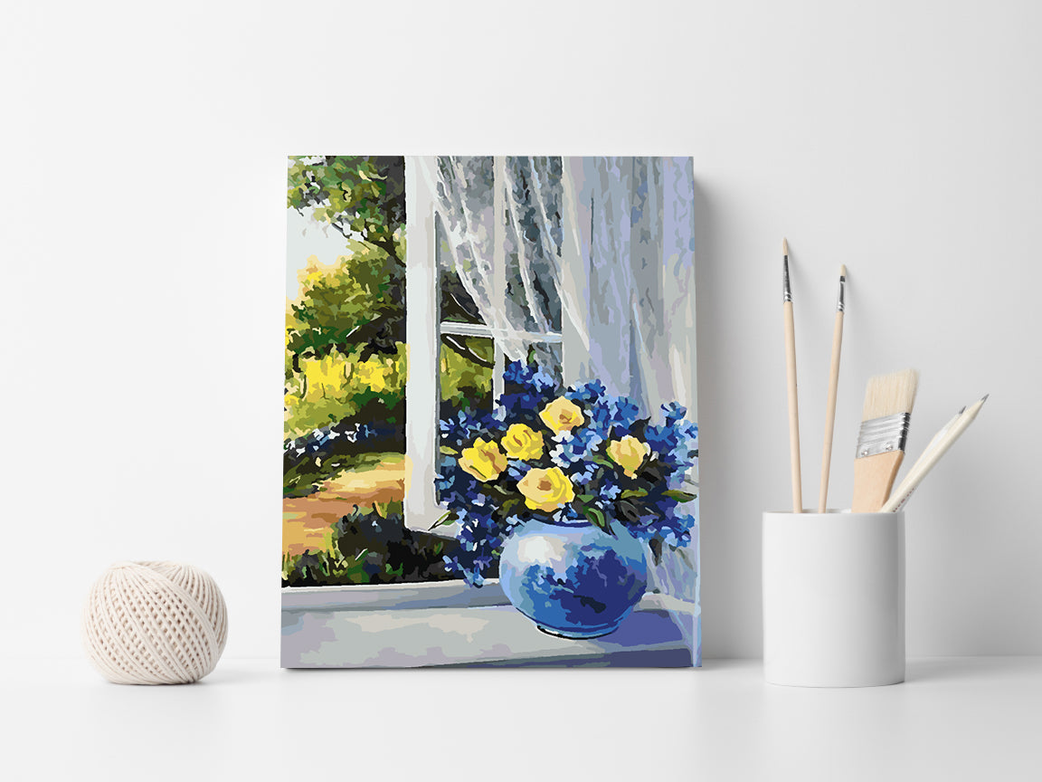 Malen nach Zahlen - Blumen in einer Vase 4349