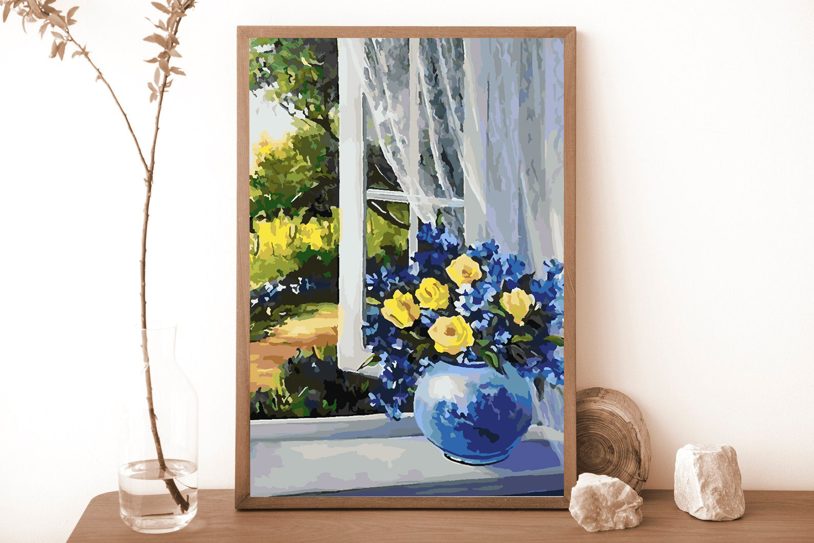 Malen nach Zahlen - Blumen in einer Vase 4349